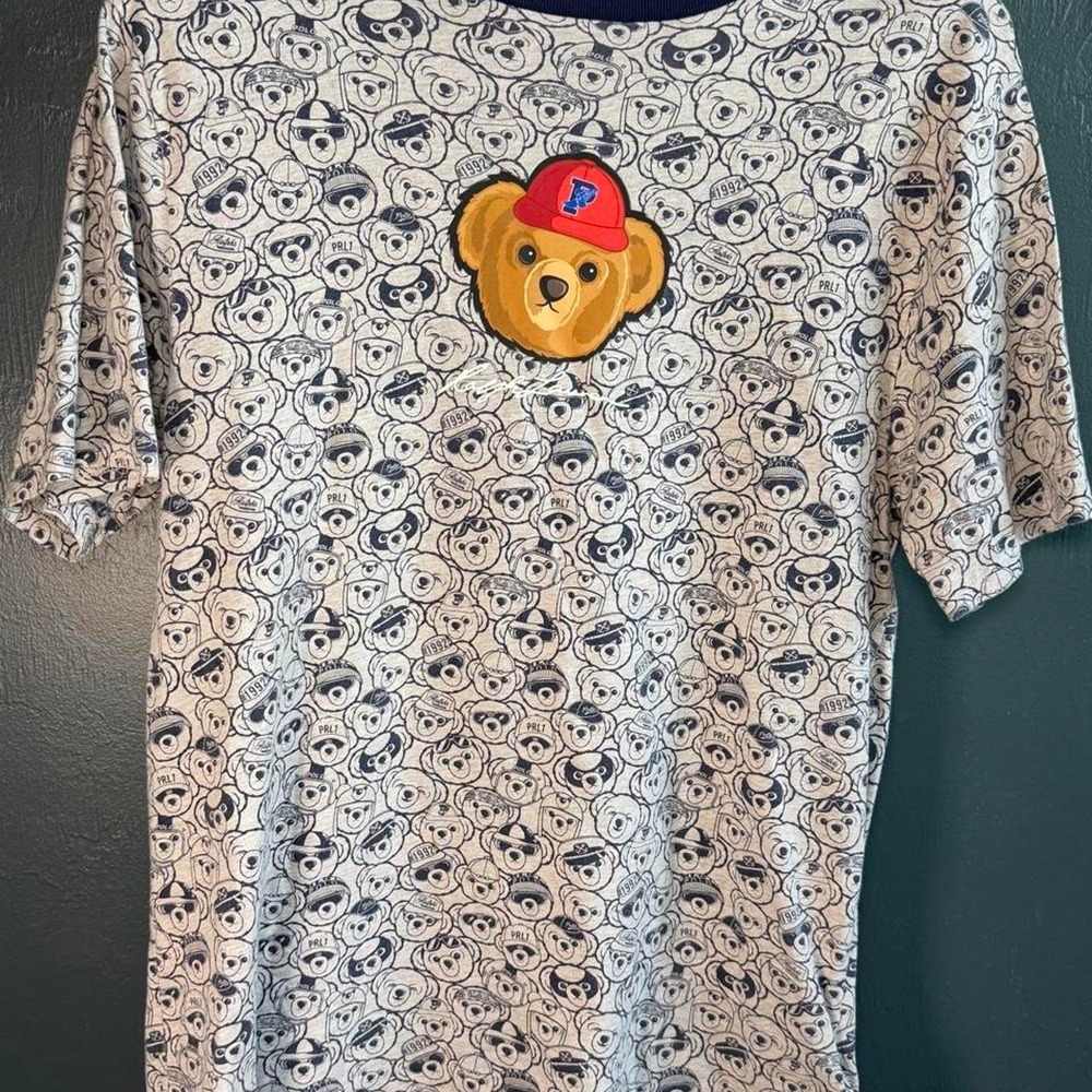 Polo Ralph Lauren Polo Bear All Over Print T Shirt Youth XL 18-20 Fits Adult Med